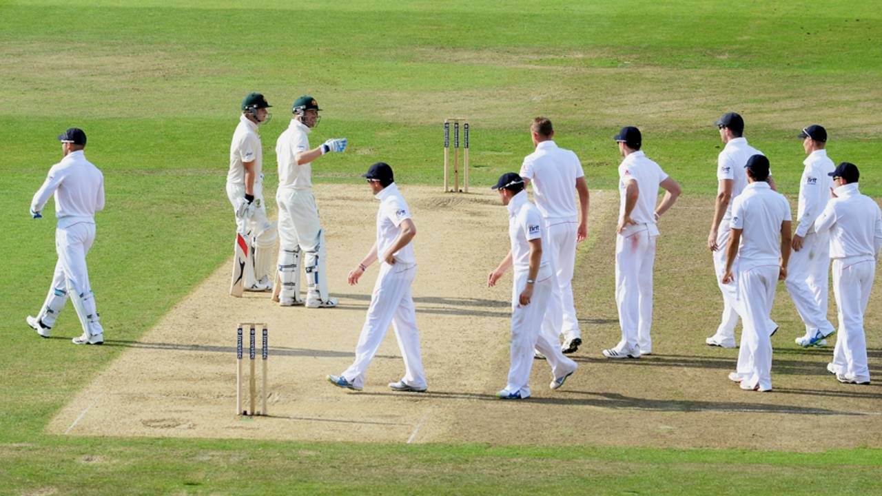 Michael Clarke and Stuart Broad exchange words, England v Australia, 1st Investec Test, Trent Bridge, 4th day, July 13, 2013