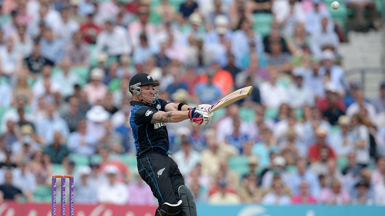 Brendon McCullum found his touch early on, England v New Zealand, 2nd ODI, Kia Oval, June 12, 2014