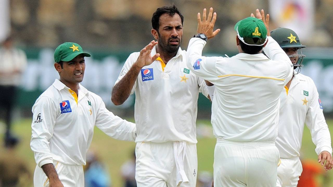 Wahab Riaz was Pakistan's best bowler on the second day&nbsp;&nbsp;&bull;&nbsp;&nbsp;Ishara S.Kodikara/AFP/Getty Images
