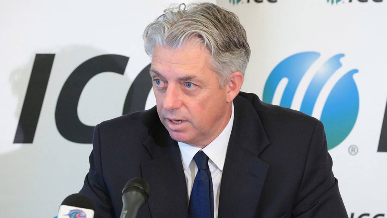 David Richardson speaks at the ICC Annual Conference, Barbados, June 26, 2015