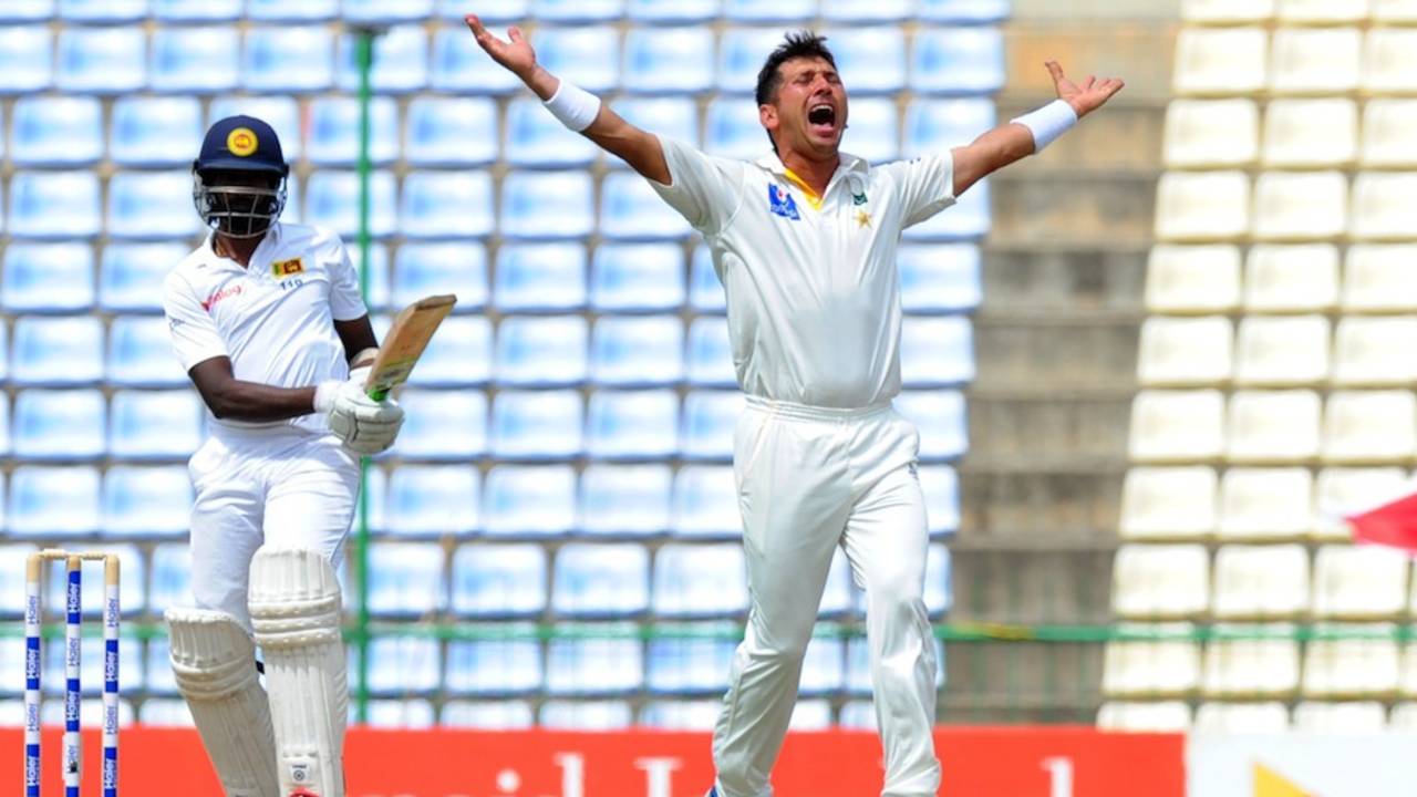Yasir Shah completed another five-wicket haul, Sri Lanka v Pakistan, 3rd Test, Pallekele, 2nd day, July 4, 2015