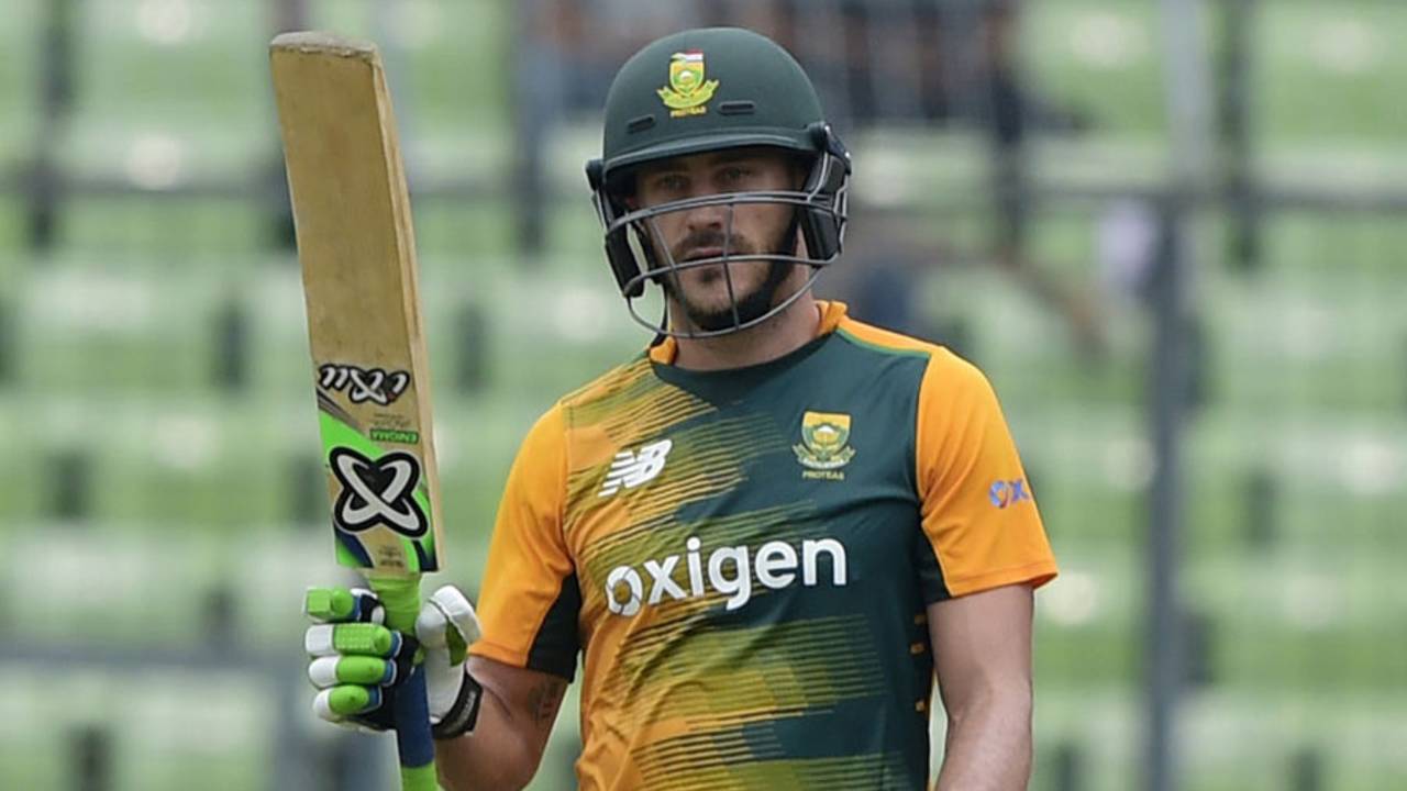 Faf du Plessis made a 61-ball 79, Bangladesh v South Africa, 1st T20 international, Mirpur, July 5, 2015