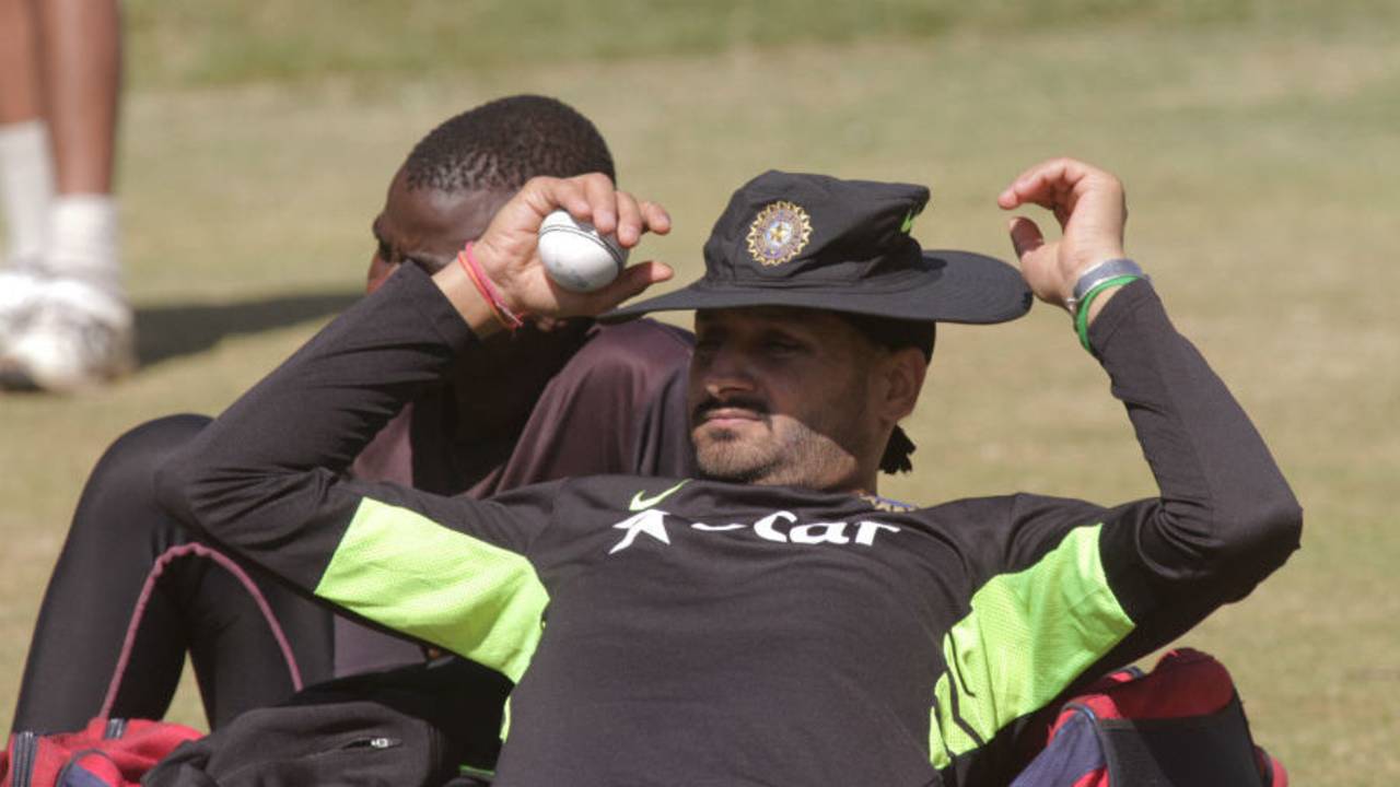 Harbhajan Singh takes a break, Harare, July 8, 2015