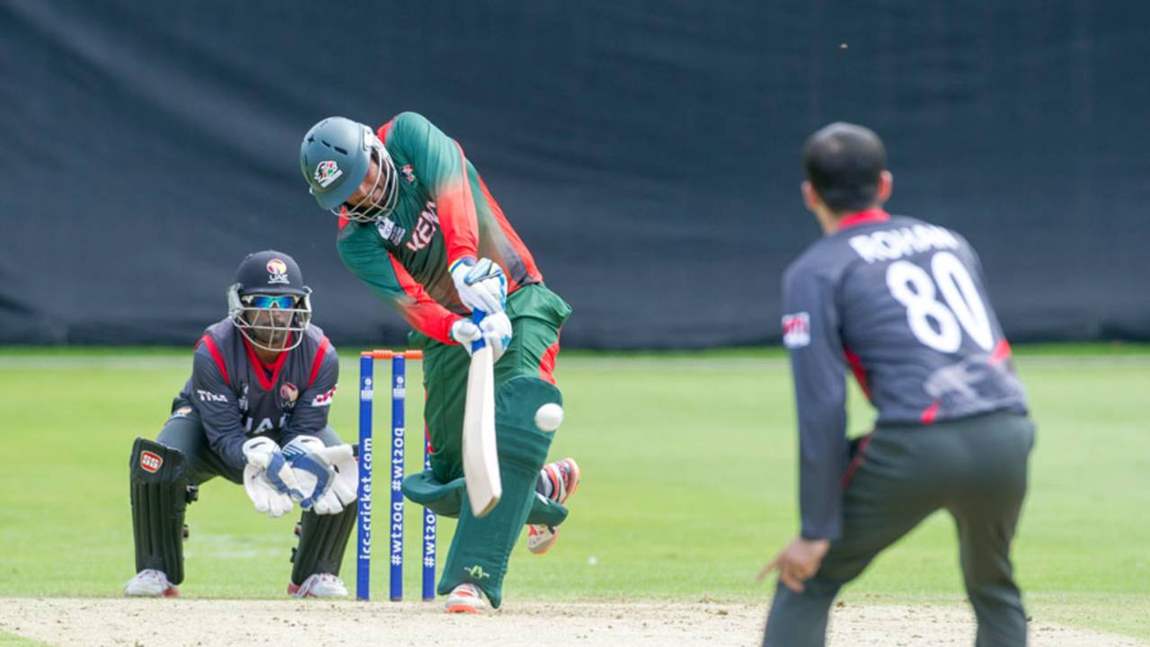 Narendra Kalyan struck a quickfire 42, Kenya v United Arab Emirates, World T20 Qualifier, Edinburgh, July 15, 2015