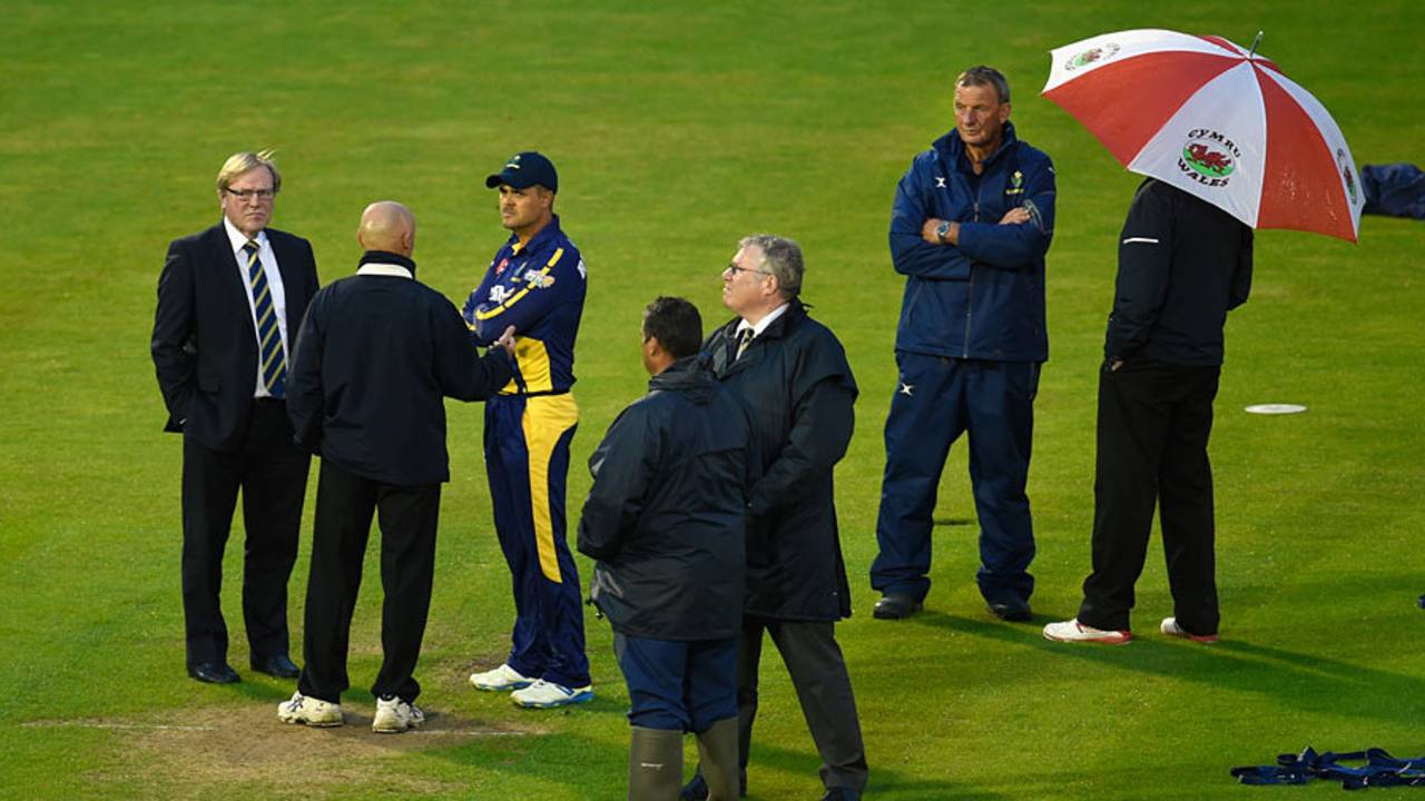 The rain relented just in time for Five5 match in Cardiff, Glamorgan v Gloucestershire, NatWest T20 Blast, South Group, Cardiff, July 24, 2015