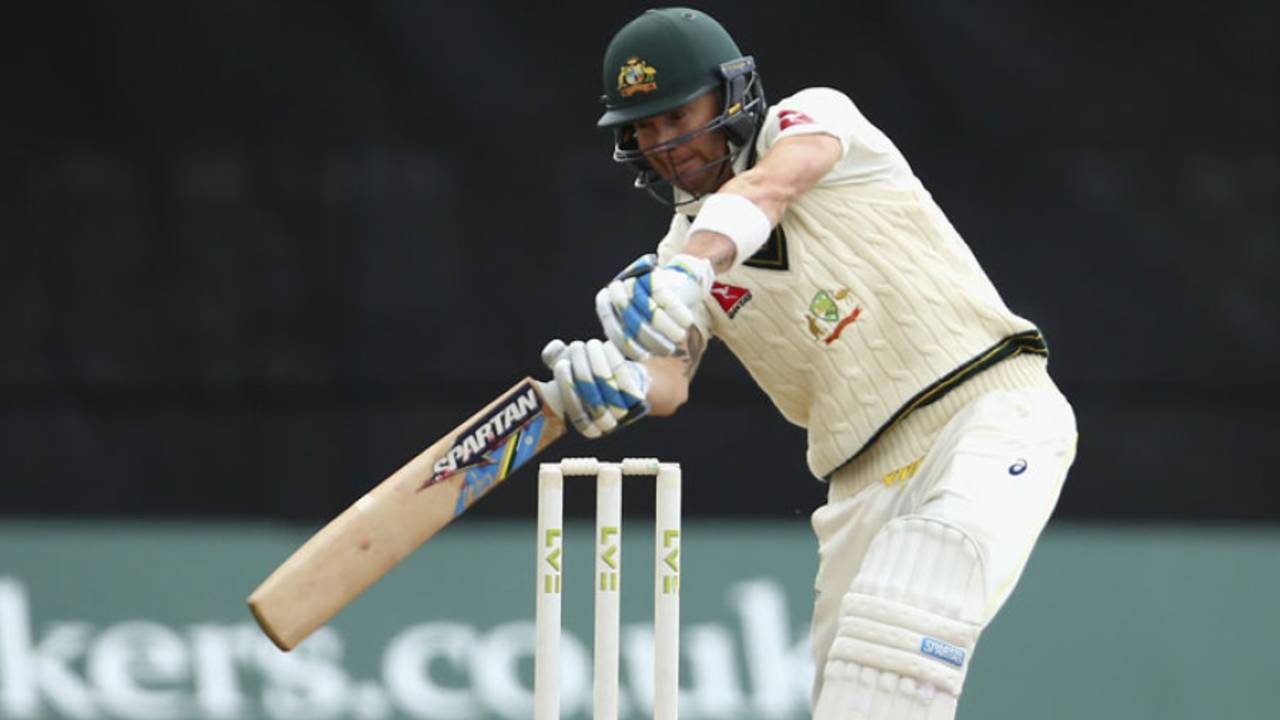 Michael Clarke's Test average when batting at No. 5 is second-best among those who've batted at least 50 innings there; at No. 4 Clarke's average is second from bottom&nbsp;&nbsp;&bull;&nbsp;&nbsp;Getty Images