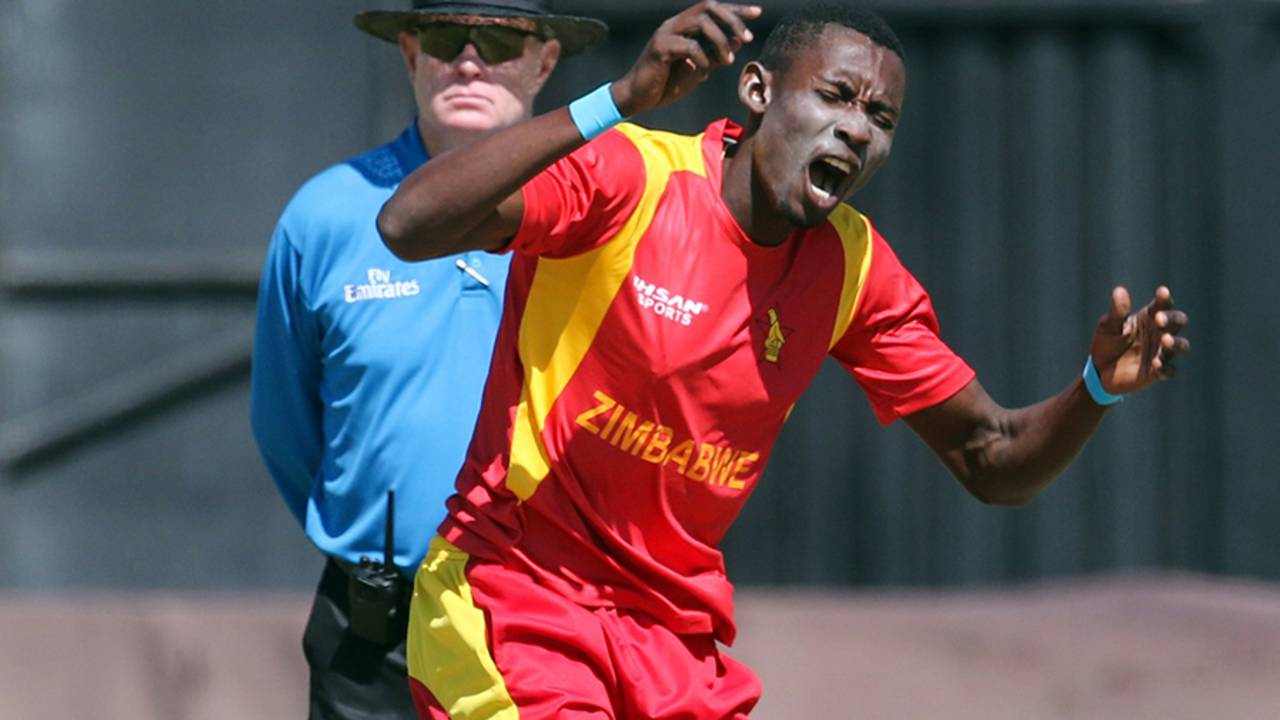 Chris Mpofu conceded 24 runs in his three overs, Zimbabwe v New Zealand, only T20I, Harare, August 9, 2015
