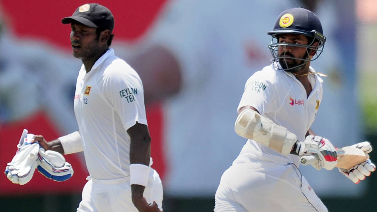 Angelo Mathews and Lahiru Thirimanne were involved in a century stand, Sri Lanka v India, 2nd Test, Colombo, 3rd day, August 22, 2015