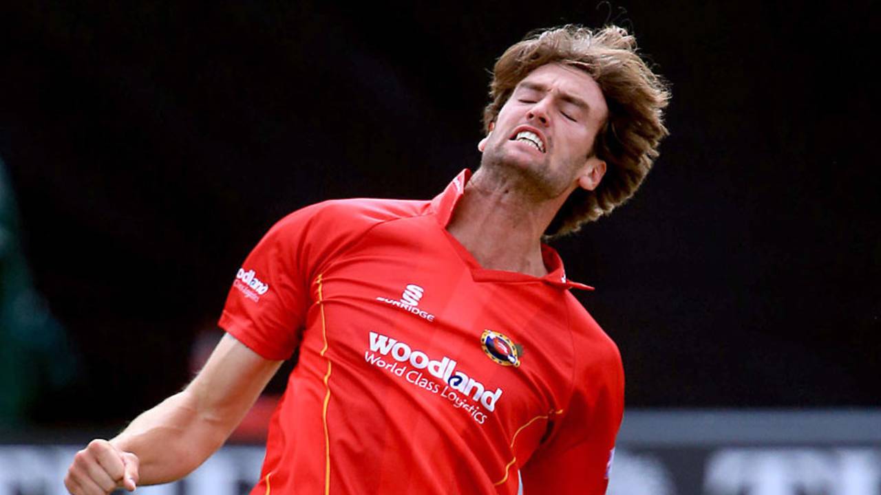 Reece Topley claimed four wickets, Essex v Yorkshire, Royal London Cup, Quarter-final, Chelmsford, August 27, 2015