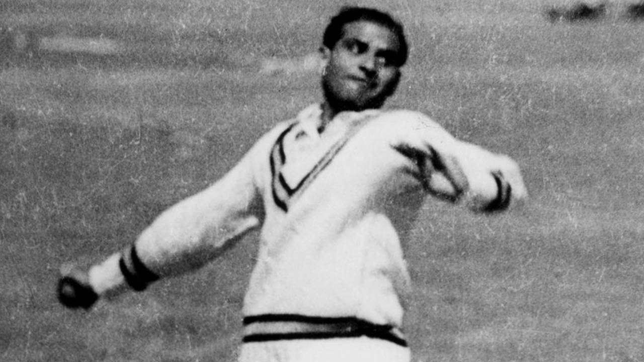 Indian offspinner Ghulam Ahmed, 1952