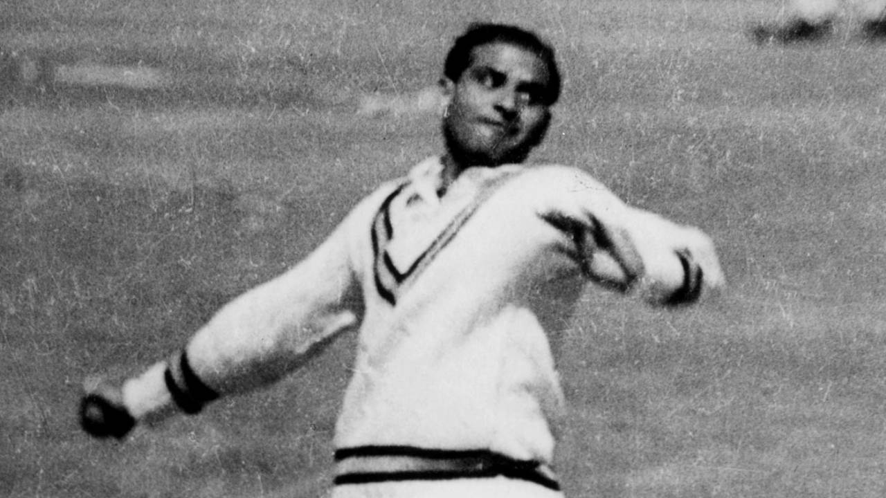 Indian offspinner Ghulam Ahmed, 1952