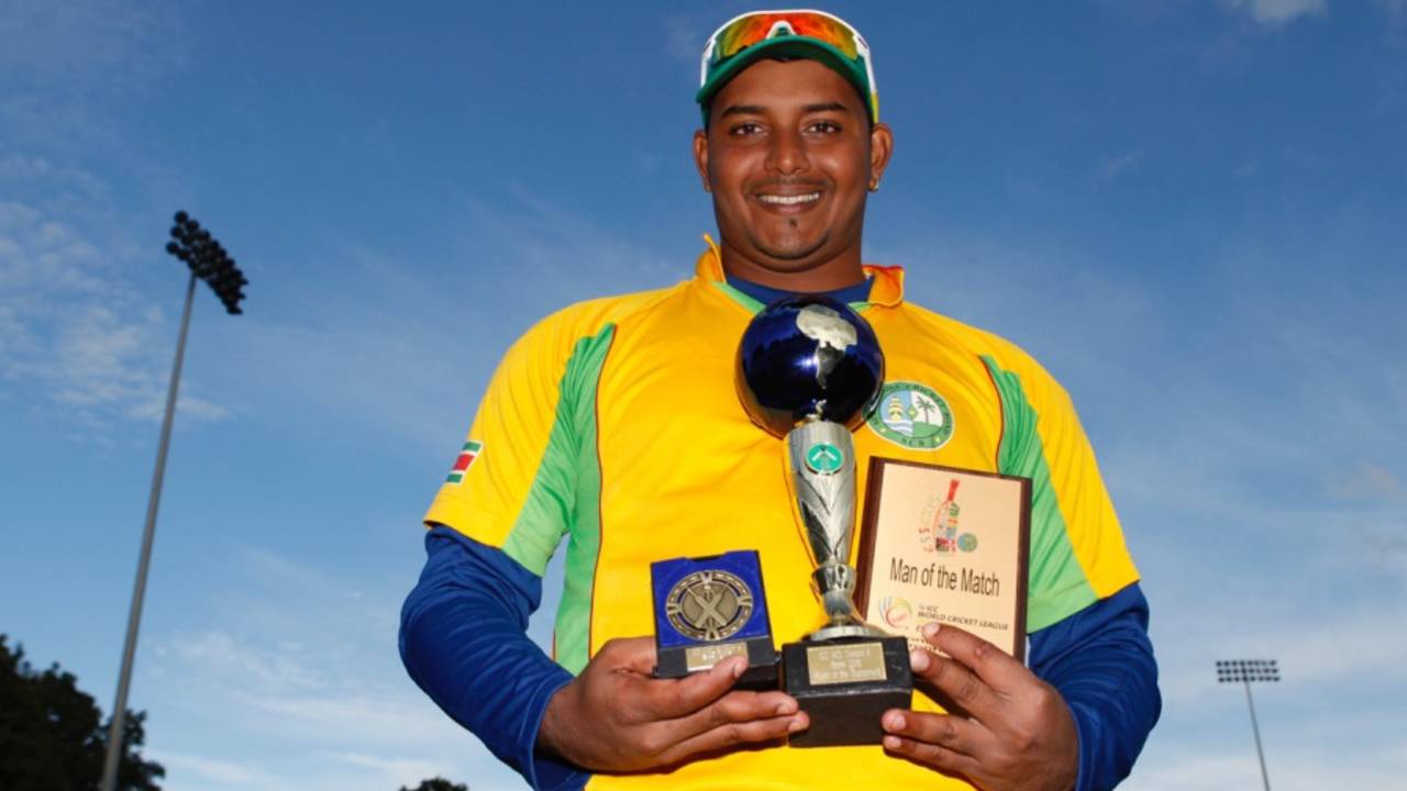 Gavin Singh was named player of the tournament, ICC WCL Division Six, County Ground, Chelmsford, September 13, 2015