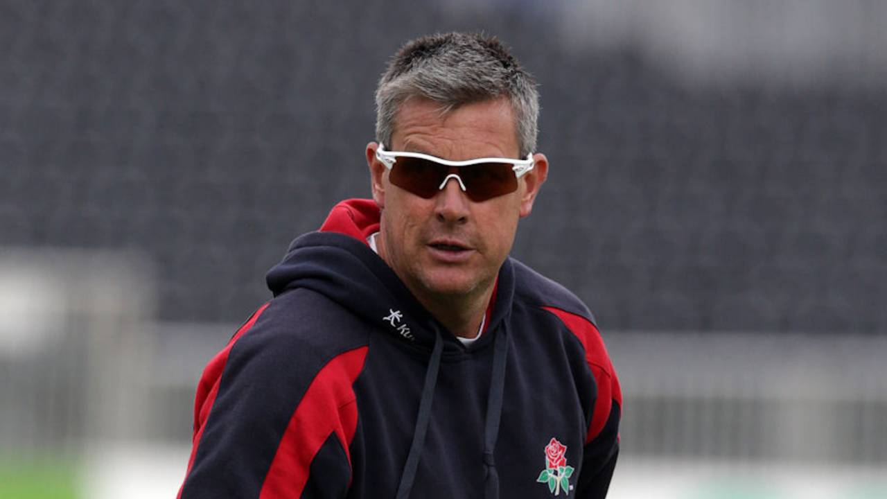 Ashley Giles, Lancashire's director of cricket, can look forward to First Division Championship cricket in 2016. Lancashire v Surrey, LV= Championship Div Two, Old Trafford, September 17, 2015
