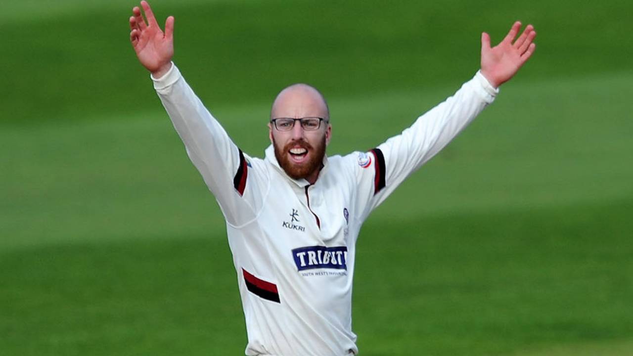 Jack Leach ran through Warwickshire's top order, Somerset v Warwickshire, County Championship, Division One, Taunton, 2nd day, September 23, 2015