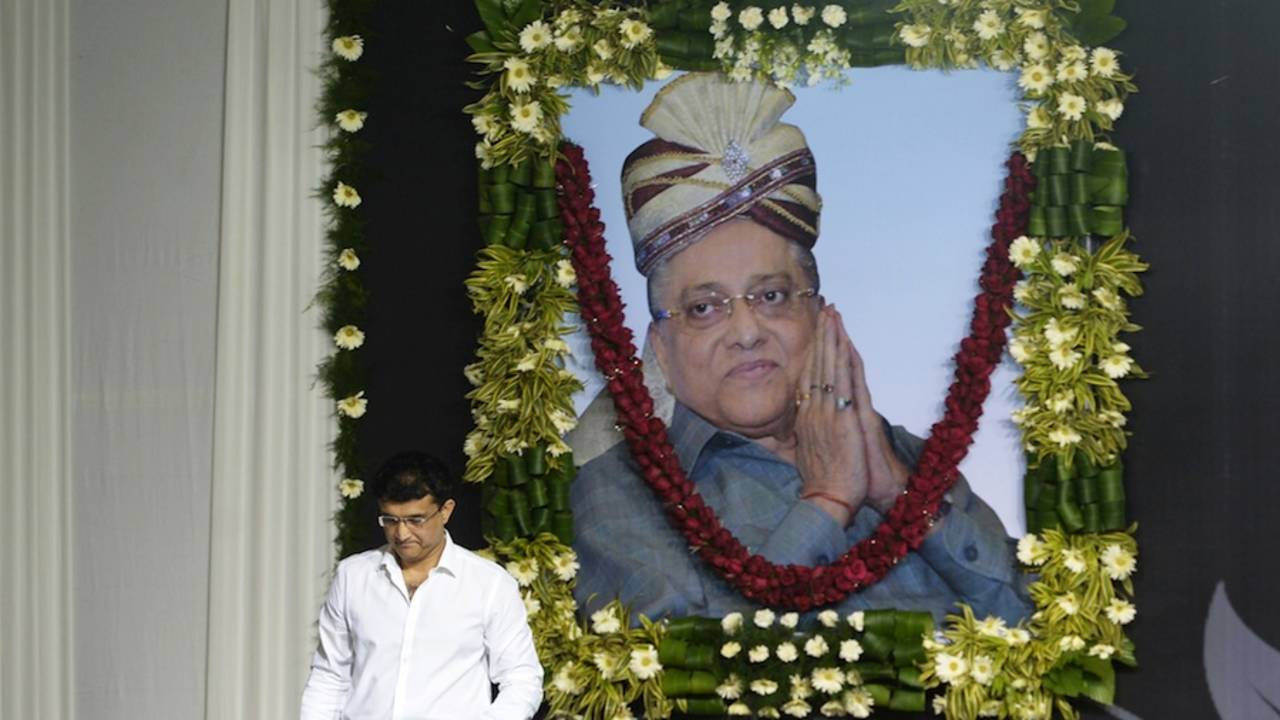 Sourav Ganguly pays tribute at a memorial for former BCCI president Jagmohan Dalmiya