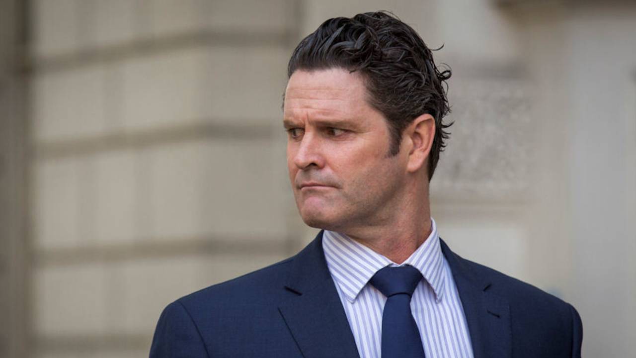 Chris Cairns at Southwark Crown Court ahead of his libel trial, October 8, 2015