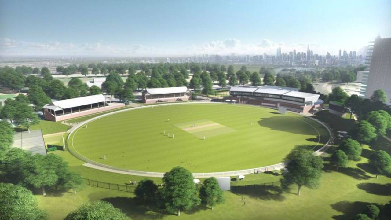 An artist's impression of how the Junction Oval will look after its redevelopment&nbsp;&nbsp;&bull;&nbsp;&nbsp;Cricket Victoria