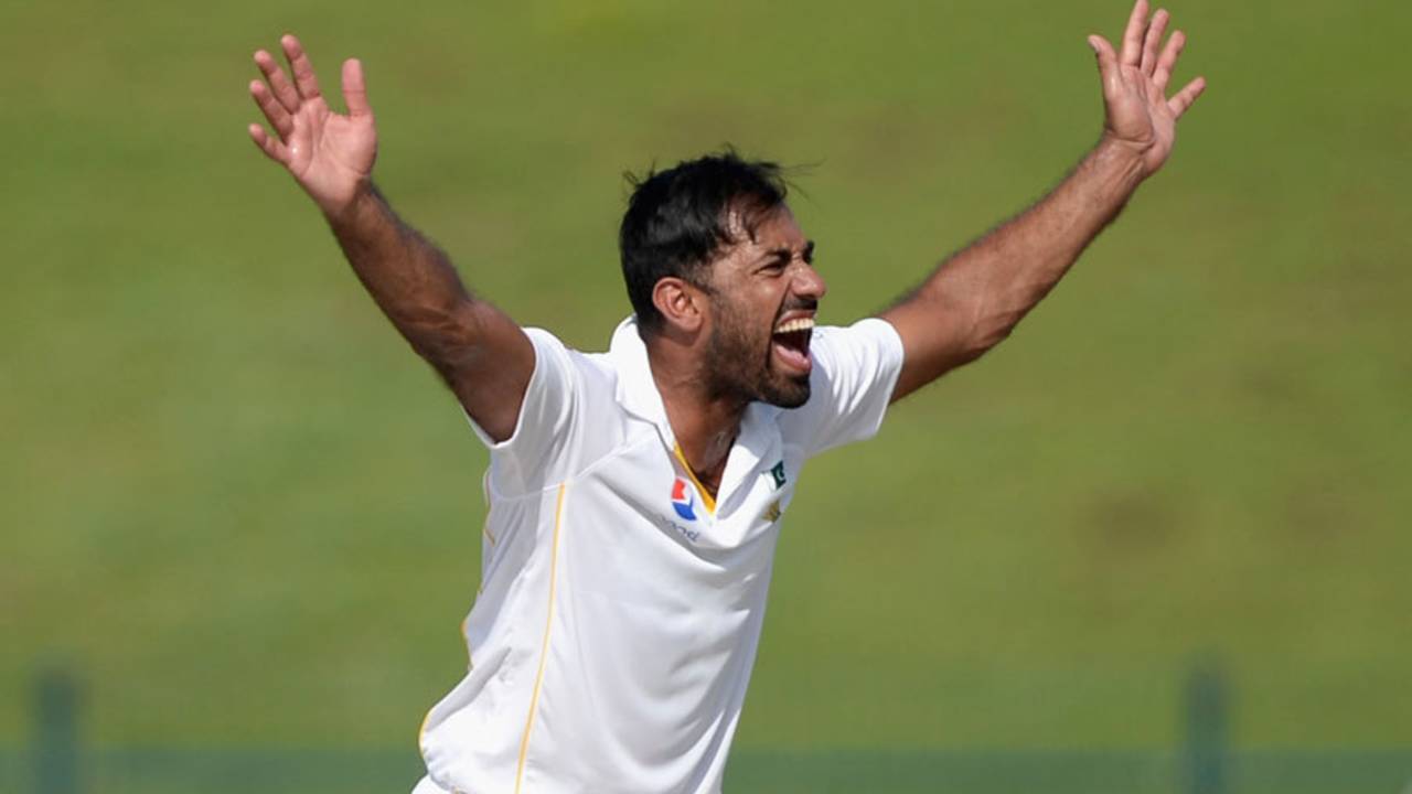Wahab Riaz celebrates a deserved wicket with the dismissal of Jonny Bairstow&nbsp;&nbsp;&bull;&nbsp;&nbsp;Getty Images