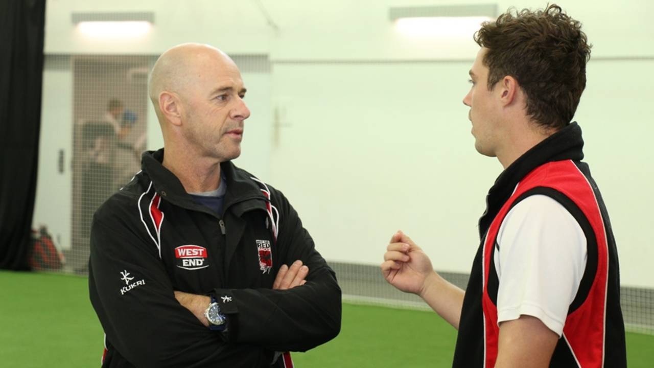 Jamie Siddons in his new role as South Australia coach, October 20, 2015