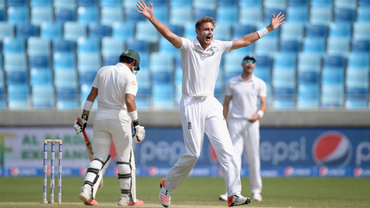 Stuart Broad gave England a flying start with the wicket of Misbah-ul-Haq in his first over&nbsp;&nbsp;&bull;&nbsp;&nbsp;Getty Images