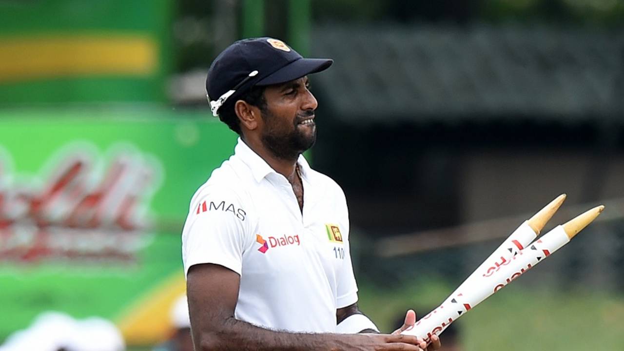 Dhammika Prasad took nine wickets in the series, Sri Lanka v West Indies, 2nd Test, P Sara Oval, Colombo, 5th day, October 26, 2015