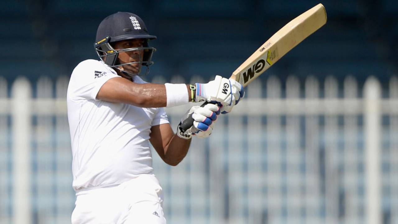 Samit Patel pulls during a composed knock, Pakistan v England, 3rd Test, Sharjah, 3rd day, November 3, 2015