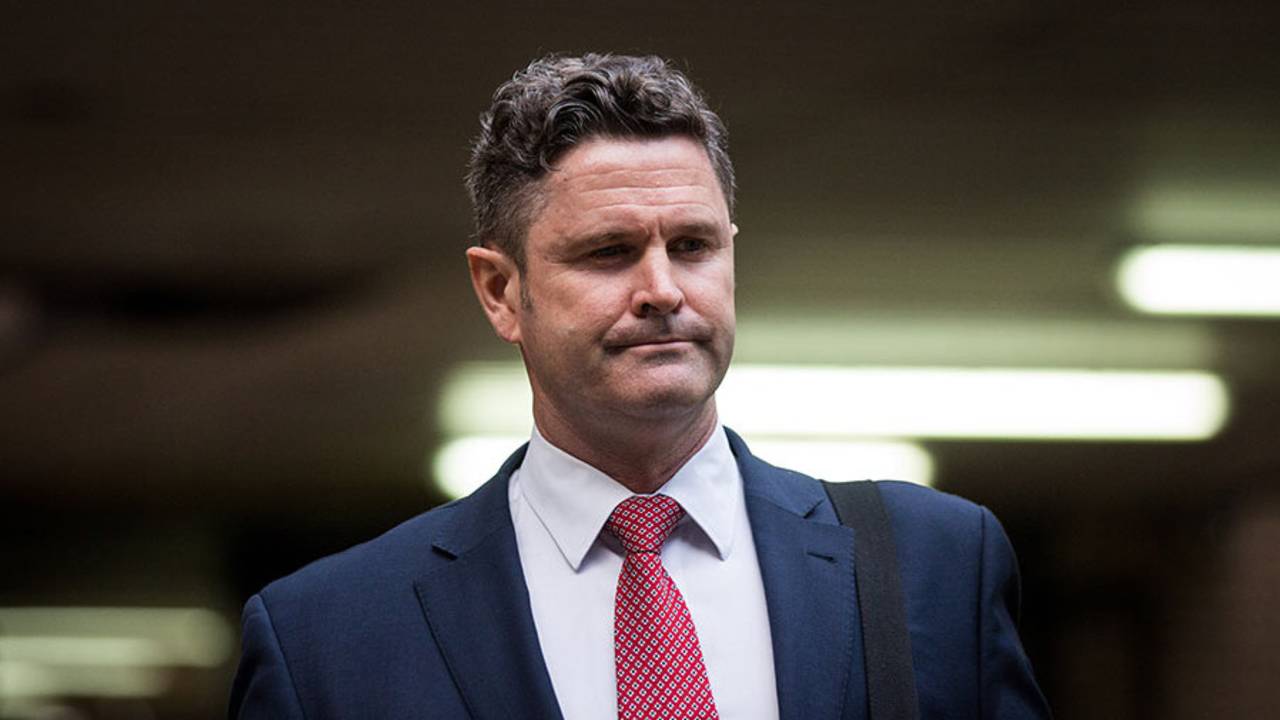 Chris Cairns' defence lawyer, Orlando Pownall, QC, is making his closing statement&nbsp;&nbsp;&bull;&nbsp;&nbsp;Getty Images
