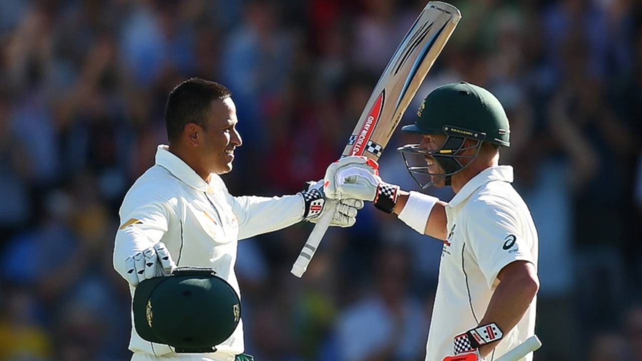 David Warner and Usman Khawaja added a record 302 runs for the second wicket&nbsp;&nbsp;&bull;&nbsp;&nbsp;Getty Images