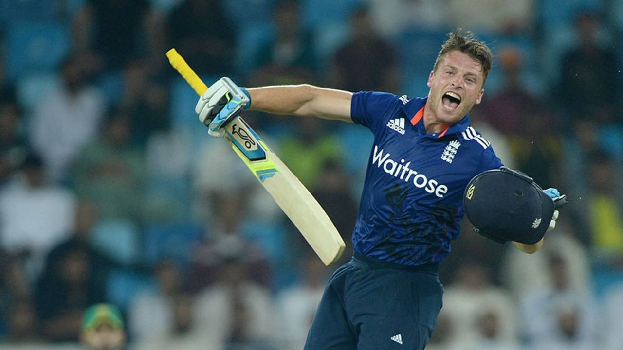 Jos Buttler crashed a 46-ball hundred for England's ODI team after being dropped from the Test side&nbsp;&nbsp;&bull;&nbsp;&nbsp;Getty Images