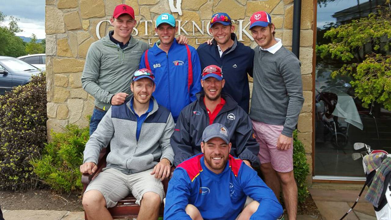 Namibia players enjoy an off day heading out to golf, World T20 Qualifier, Dublin, July 20, 2015