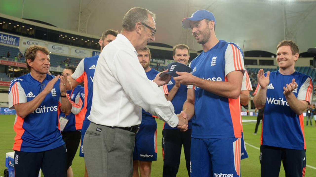 James Vince was awarded his T20 cap by David Lloyd, Pakistan v England, first T20, Dubai, November 26, 2015
