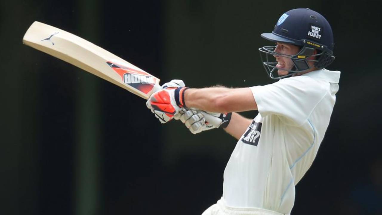 Kurtis Patterson hooks, New South Wales v Victoria, Sheffield Shield, Sydney, 2nd day, 7th November, 2015