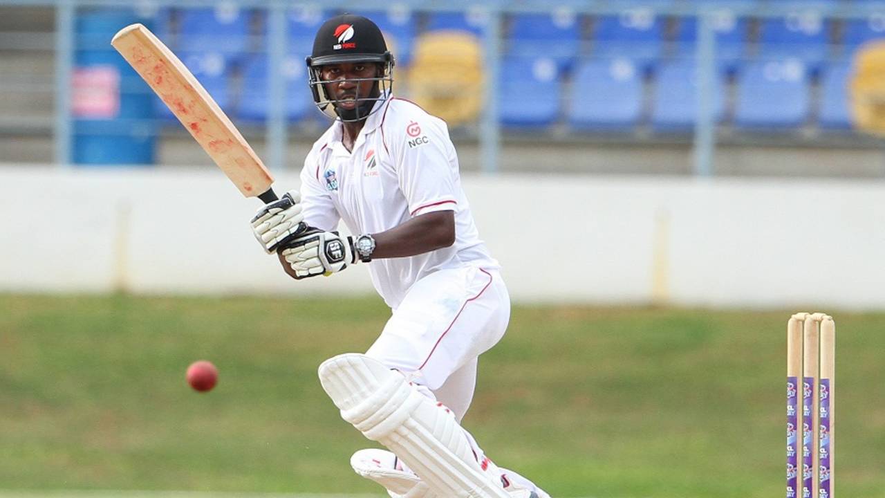 Marlon Richards struck his maiden first-class half-century, Trinidad & Tobago v Guyana, Regional Four-Day Tournament, 1st day, Port-of-Spain, December 4, 2015