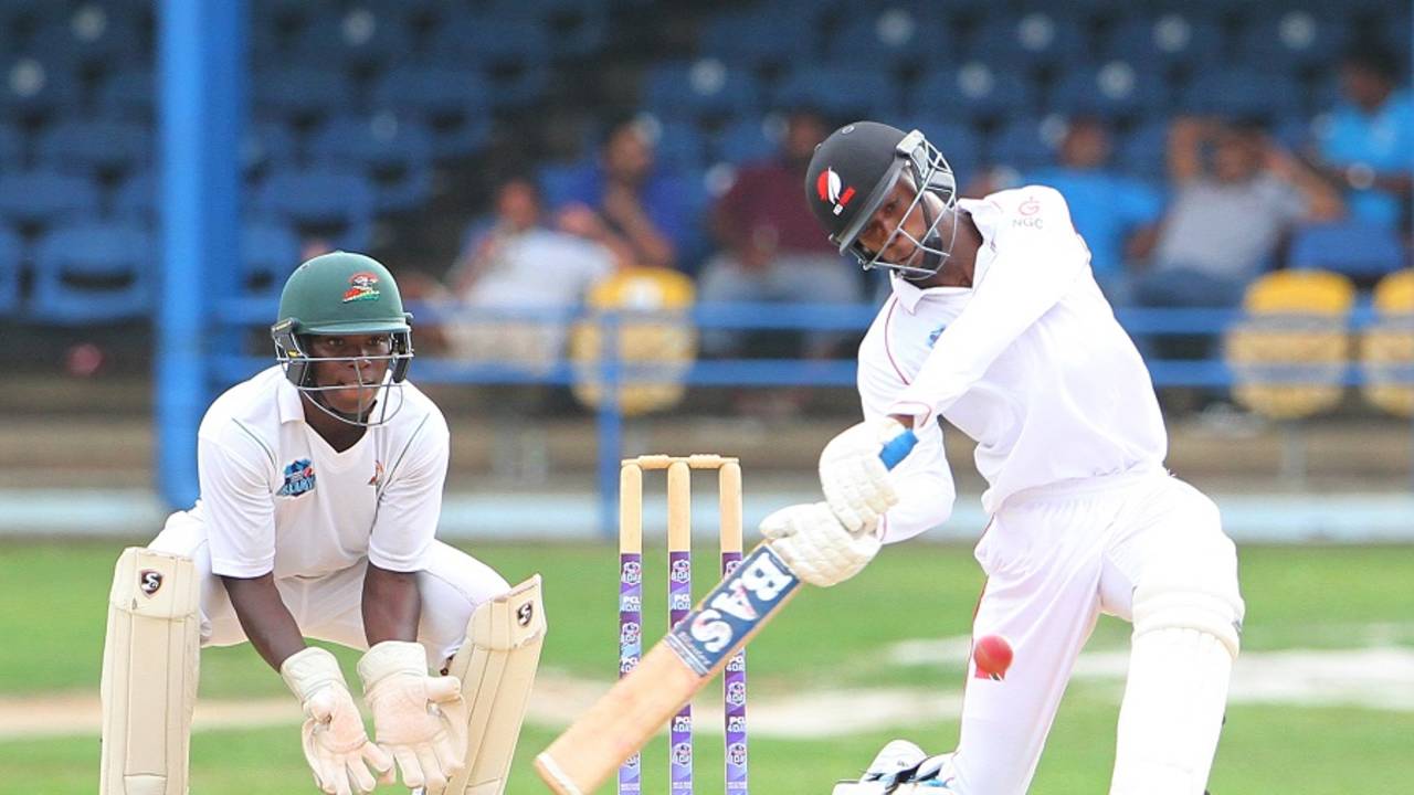 Uthman Muhammad made 53 batting at No. 10, Trinidad & Tobago v Guyana, Regional Four-Day Tournament, 1st day, Port-of-Spain, December 4, 2015