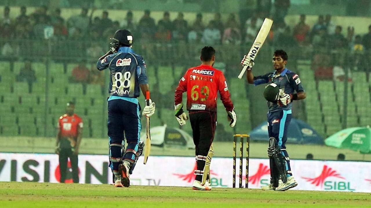 Jahurul Islam struck a match-winning fifty, Comilla Victorians v Rangpur Riders, BPL 2015-16, Mirpur, December 8, 2015
