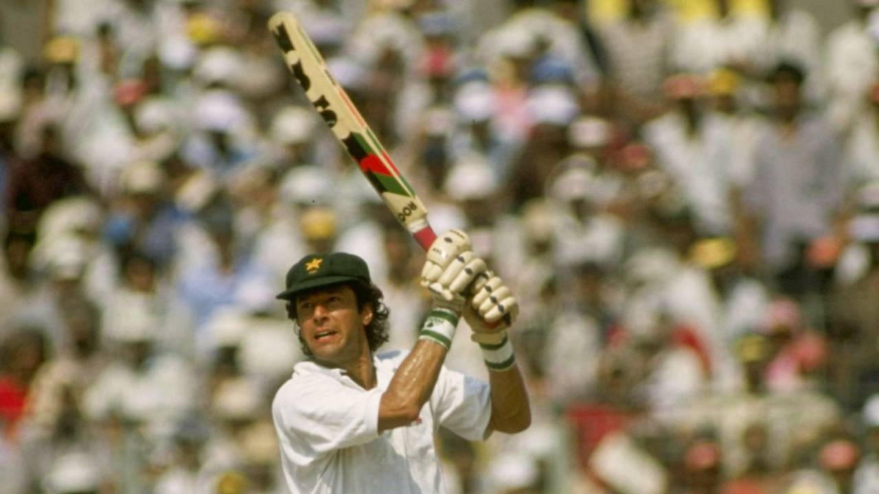 Imran Khan made 47 not out, India v Pakistan, Nehru Cup, Calcutta, October 28, 1989