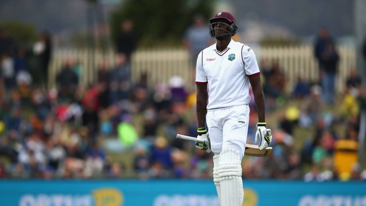 Jason Holder's painful trudge after being caught down the leg side exemplified the mood surrounding Hobart's immediate future as a Test venue&nbsp;&nbsp;&bull;&nbsp;&nbsp;Cricket Australia/Getty Images