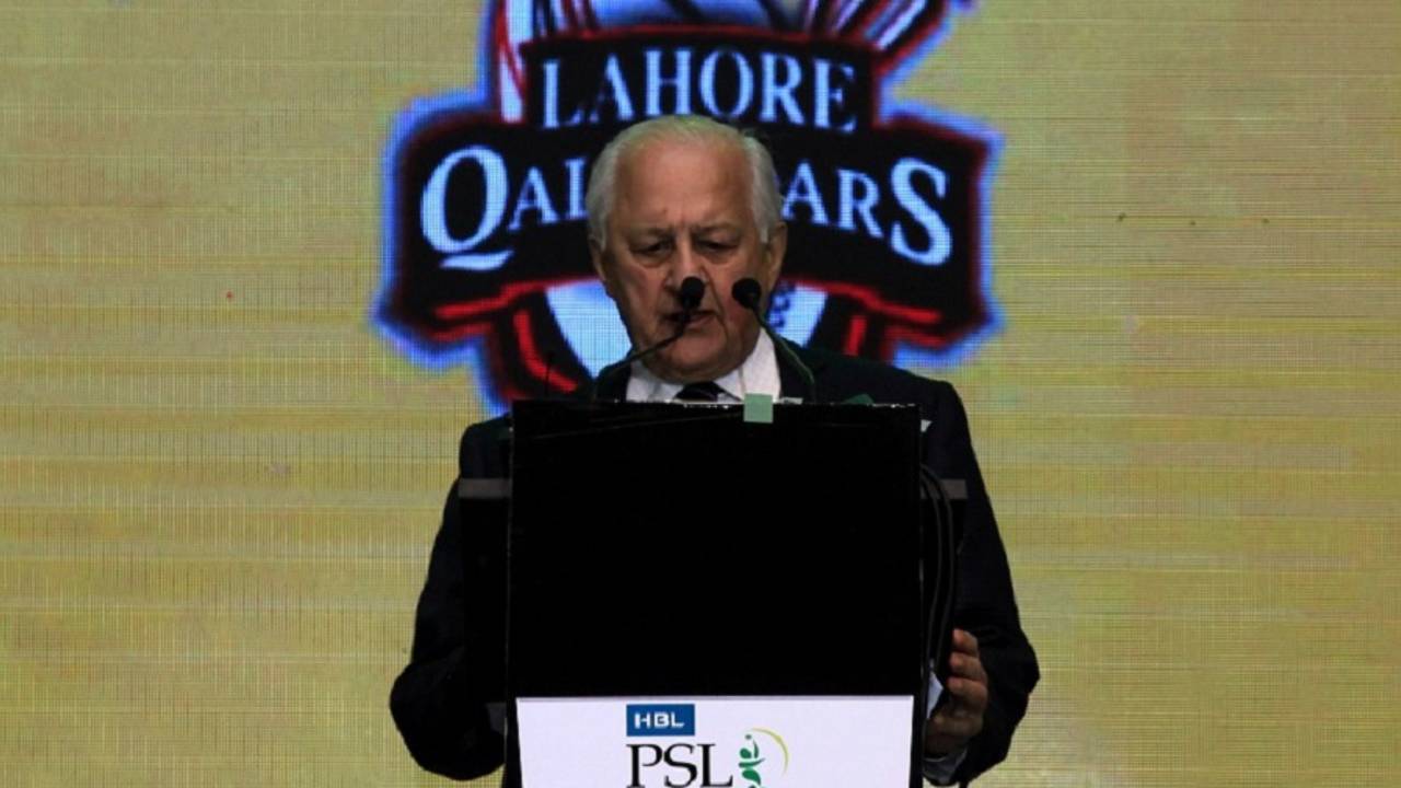 PCB chairman Shaharyar Khan speaks at the draft, PSL draft, Lahore, December 21, 2015