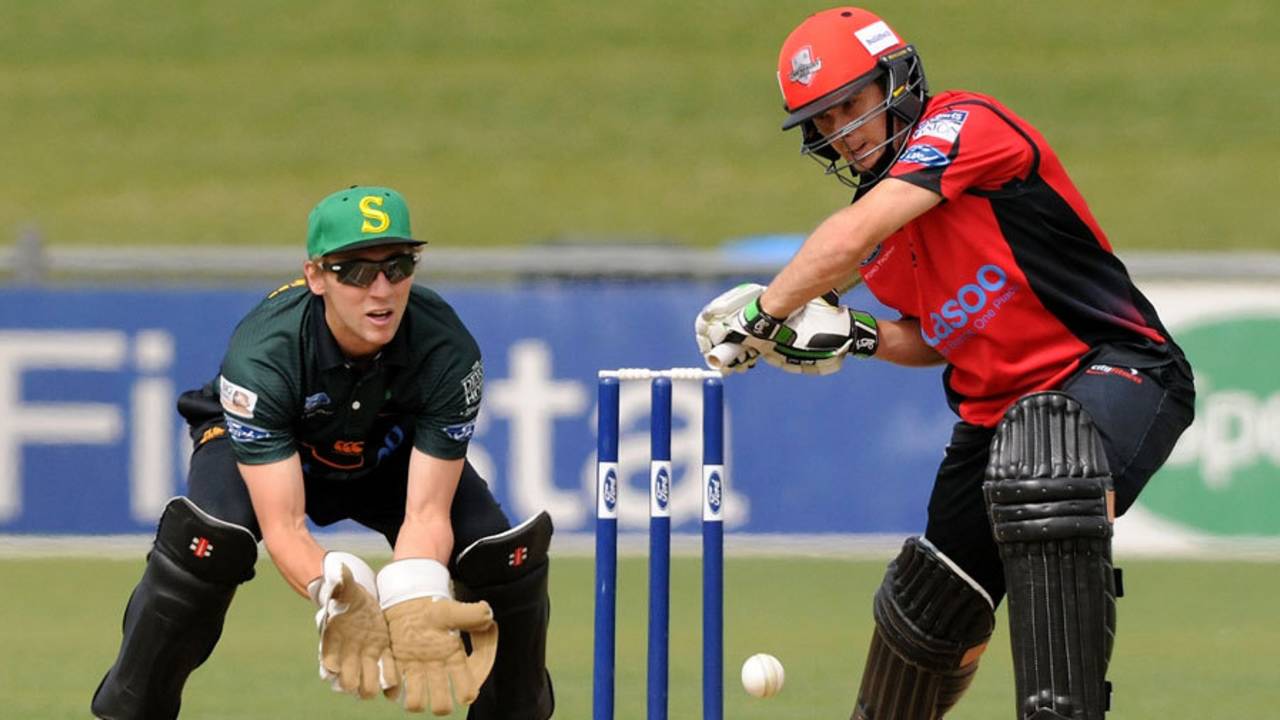 Todd Astle anchored the chase with 41, Central Districts v Canterbury, The Ford Trophy 2015-16, Napier, December 27, 2015