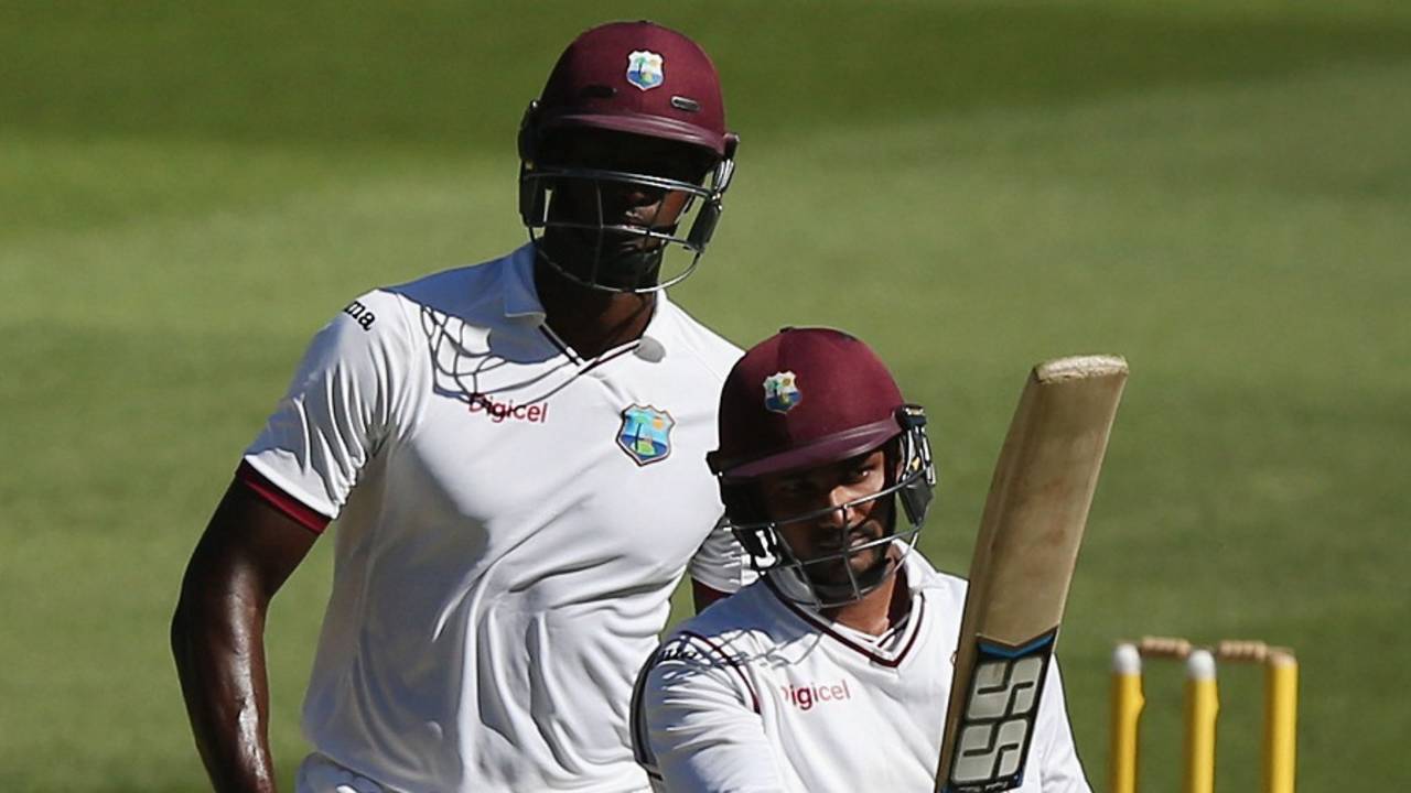 Denesh Ramdin and Jason Holder put together West Indies' first century stand of the series&nbsp;&nbsp;&bull;&nbsp;&nbsp;Getty Images