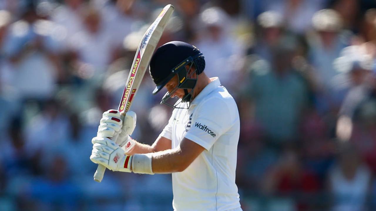 Joe Root made an attractive fifty but was disappointed not to convert it once again&nbsp;&nbsp;&bull;&nbsp;&nbsp;Getty Images