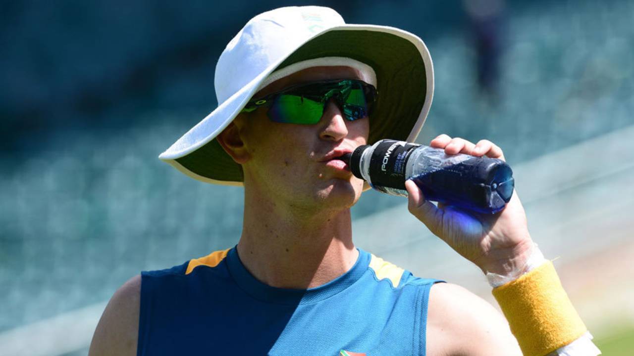 Chris Morris during practice at the Wanderers, South Africa v England, 3rd Test, Johannesburg, January 12, 2016