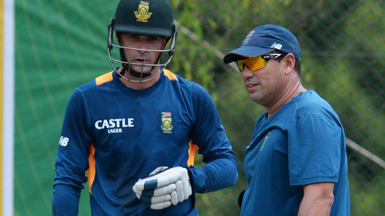 Stephen Cook talks with Russell Domingo, Centurion, January 19, 2016