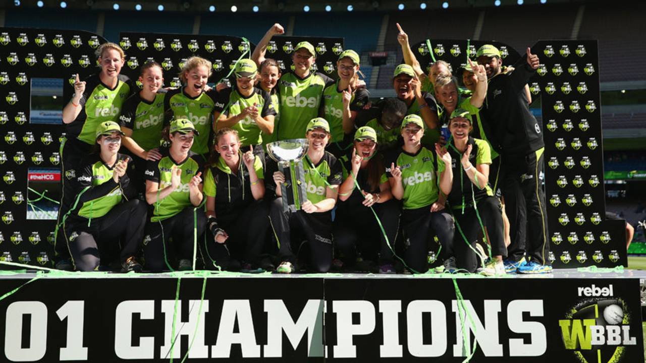 Sydney Thunder won the inaugural WBBL title, Sydney Sixers v Sydney Thunder, Women's BBL final, Melbourne, January 24, 2016