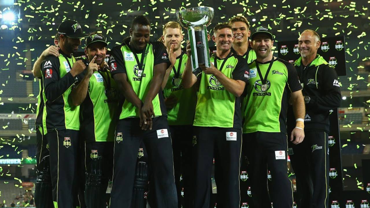 Having been cellar dwellers in the tournament's first four seasons, Sydney Thunder sparked a remarkable turnaround to win the title&nbsp;&nbsp;&bull;&nbsp;&nbsp;Cricket Australia/Getty Images