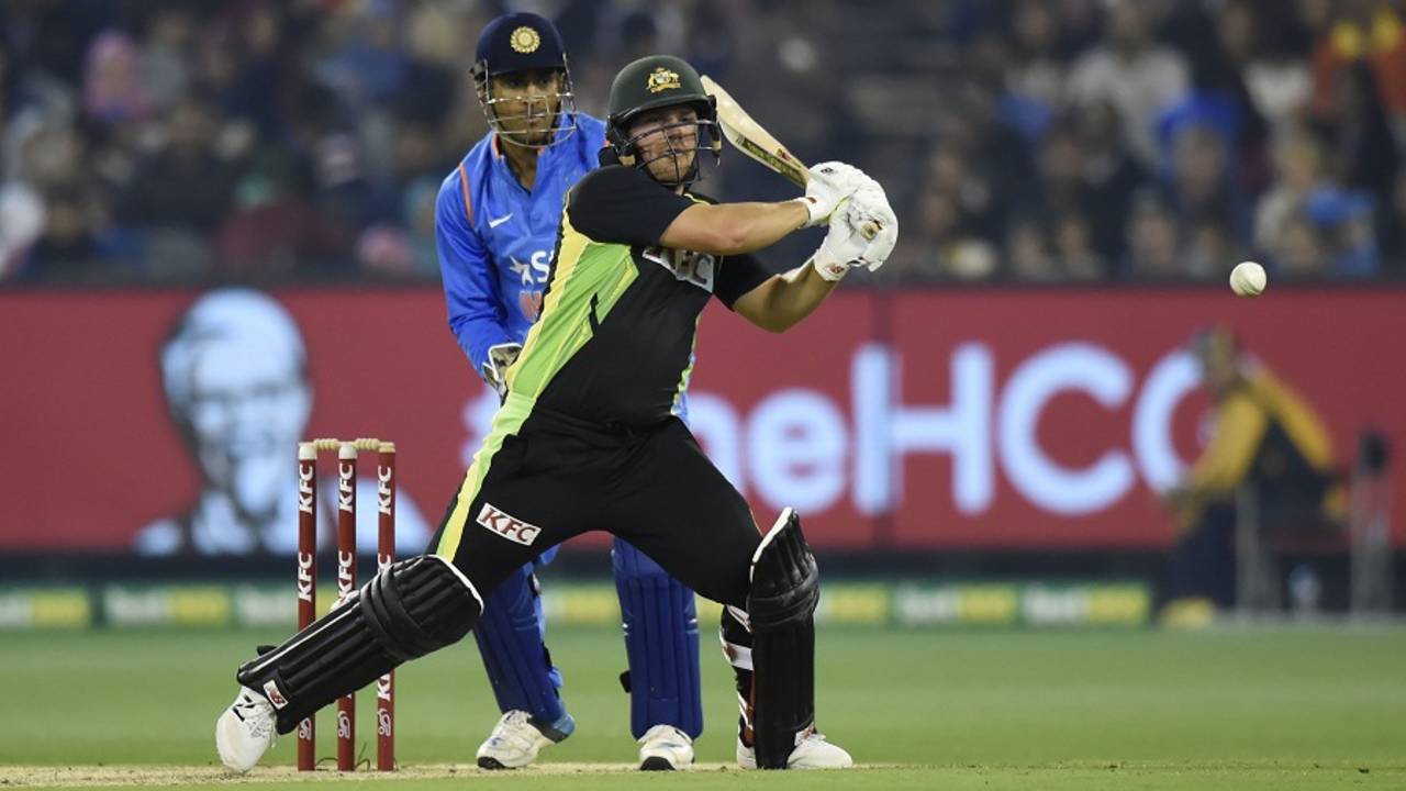 Aaron Finch injured his hamstring during his 48-ball 74 that went in vain at the MCG on Friday&nbsp;&nbsp;&bull;&nbsp;&nbsp;AFP