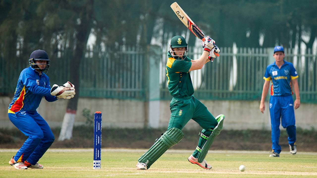 Willem Ludick top-scored for South Africa Under-19s with 42, Namibia v South Africa, Under-19 World Cup 2016, Cox's Bazar, January 31, 2016