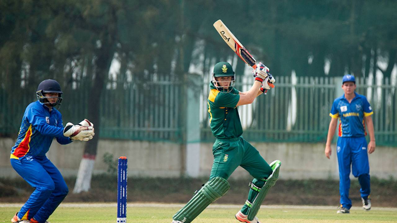 Willem Ludick top-scored for South Africa Under-19s with 42, Namibia v South Africa, Under-19 World Cup 2016, Cox's Bazar, January 31, 2016