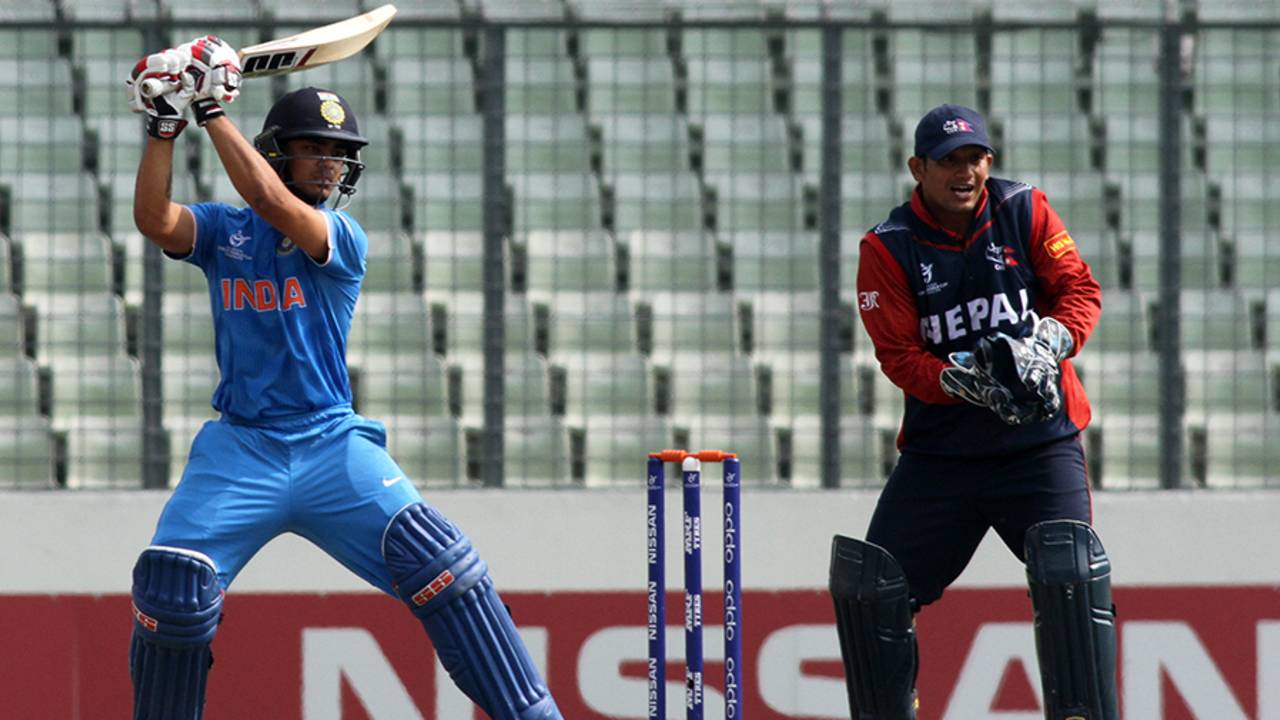 Ishan Kishan chipped in with a 40-ball 52, India v Nepal, Under-19 World Cup, Mirpur, February 1, 2016