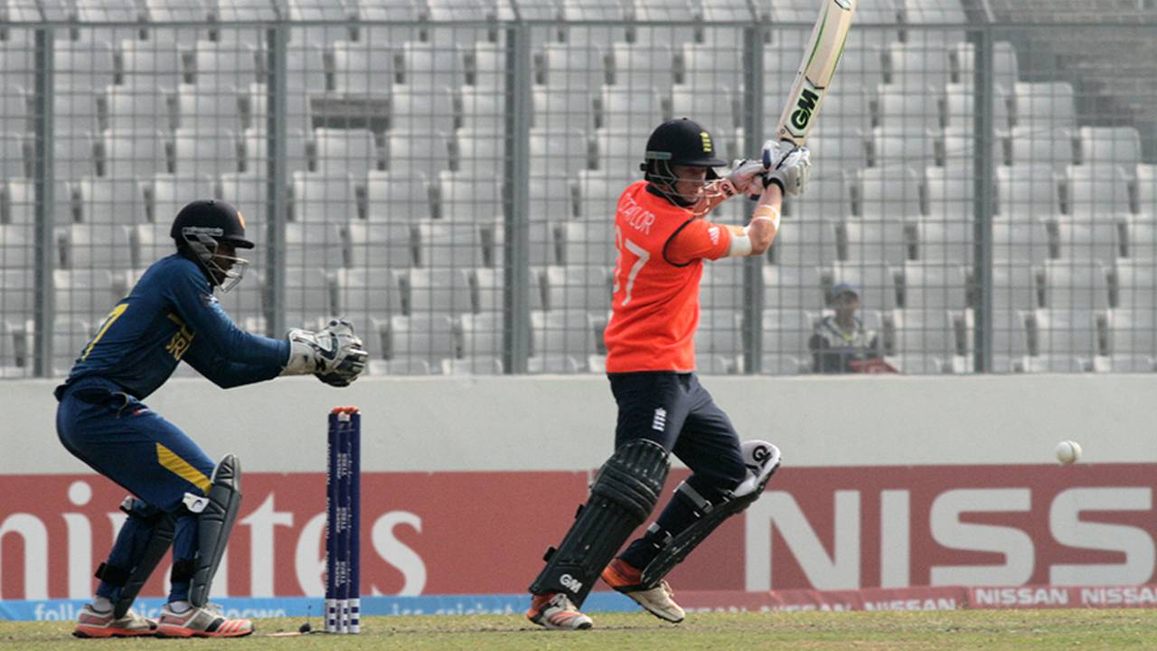 Callum Taylor top-scored for England with 42 off 57 deliveries, England v Sri Lanka, Under-19 World Cup 2016, quarter-final, Mirpur, February 7, 2016